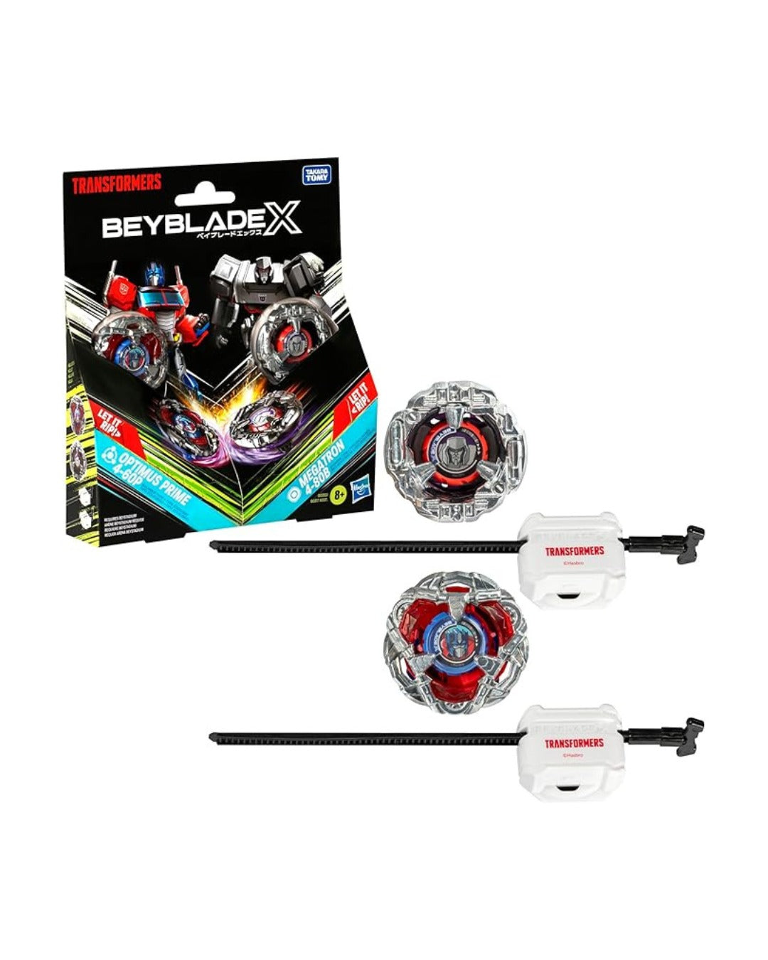 "BEYBLADE X - TRANSFORMERS COLLAB - OPTIMUS PRIME & STARSCREAM"
