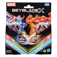 "BEYBLADE X - MARVEL COLLAB - CAPTAIN AMERICA & RED HULK"