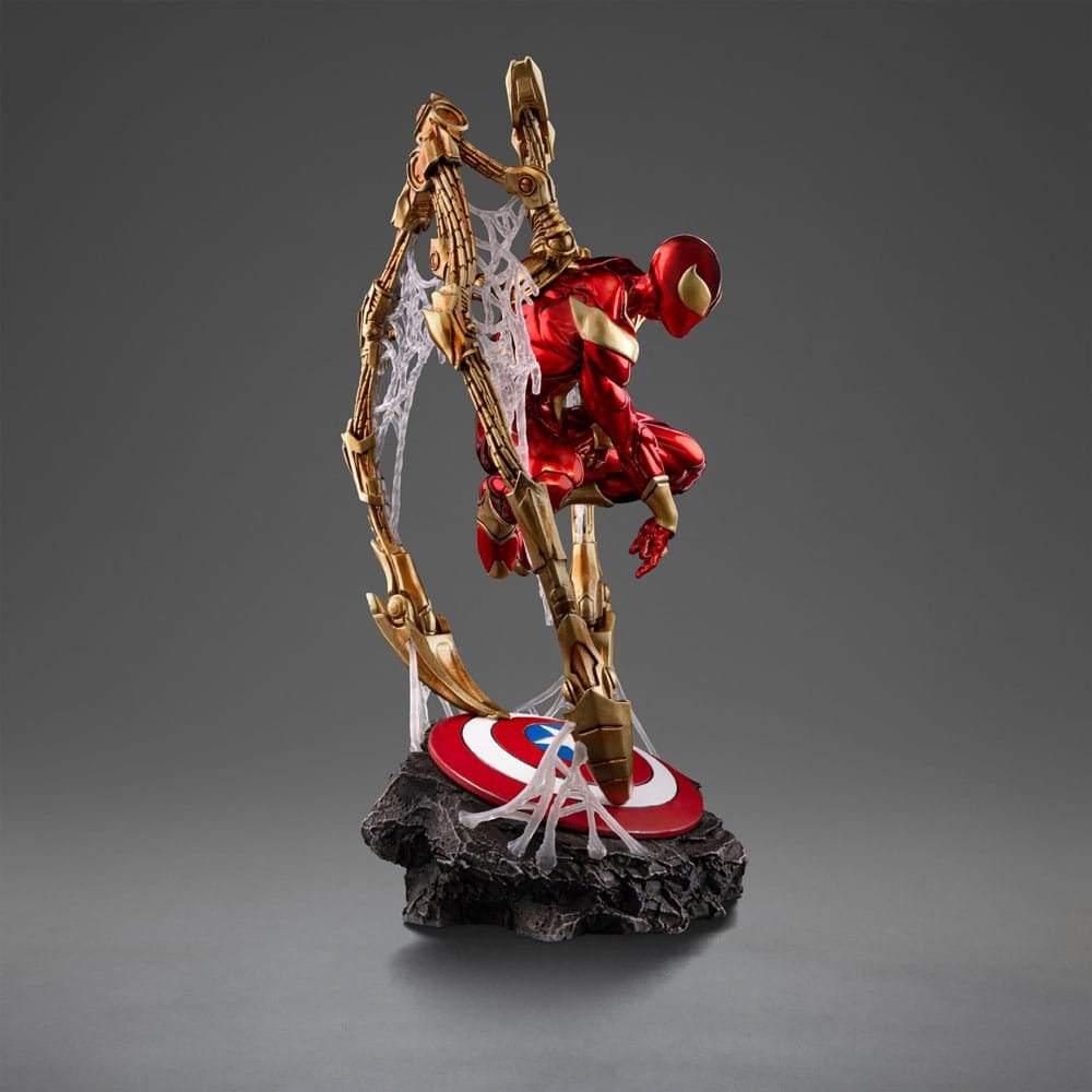 "MARVEL - IRON SPIDER ARMOR COMICS - ART SCALE DELUXE STATUA 1/10"