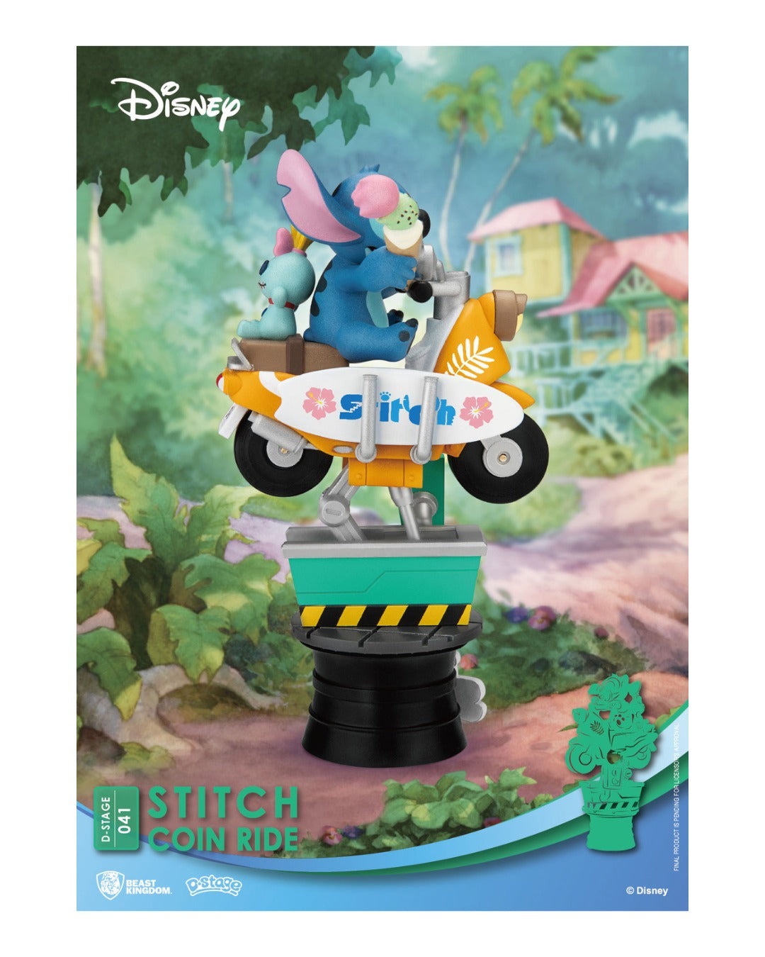 "DISNEY - LILO & STITCH - STITCH ON COIN RIDE DIORAMA"