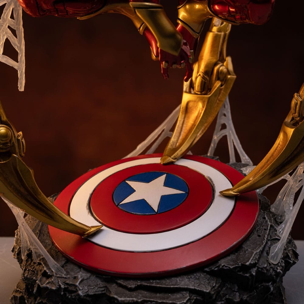 "MARVEL - IRON SPIDER ARMOR COMICS - ART SCALE DELUXE STATUA 1/10"