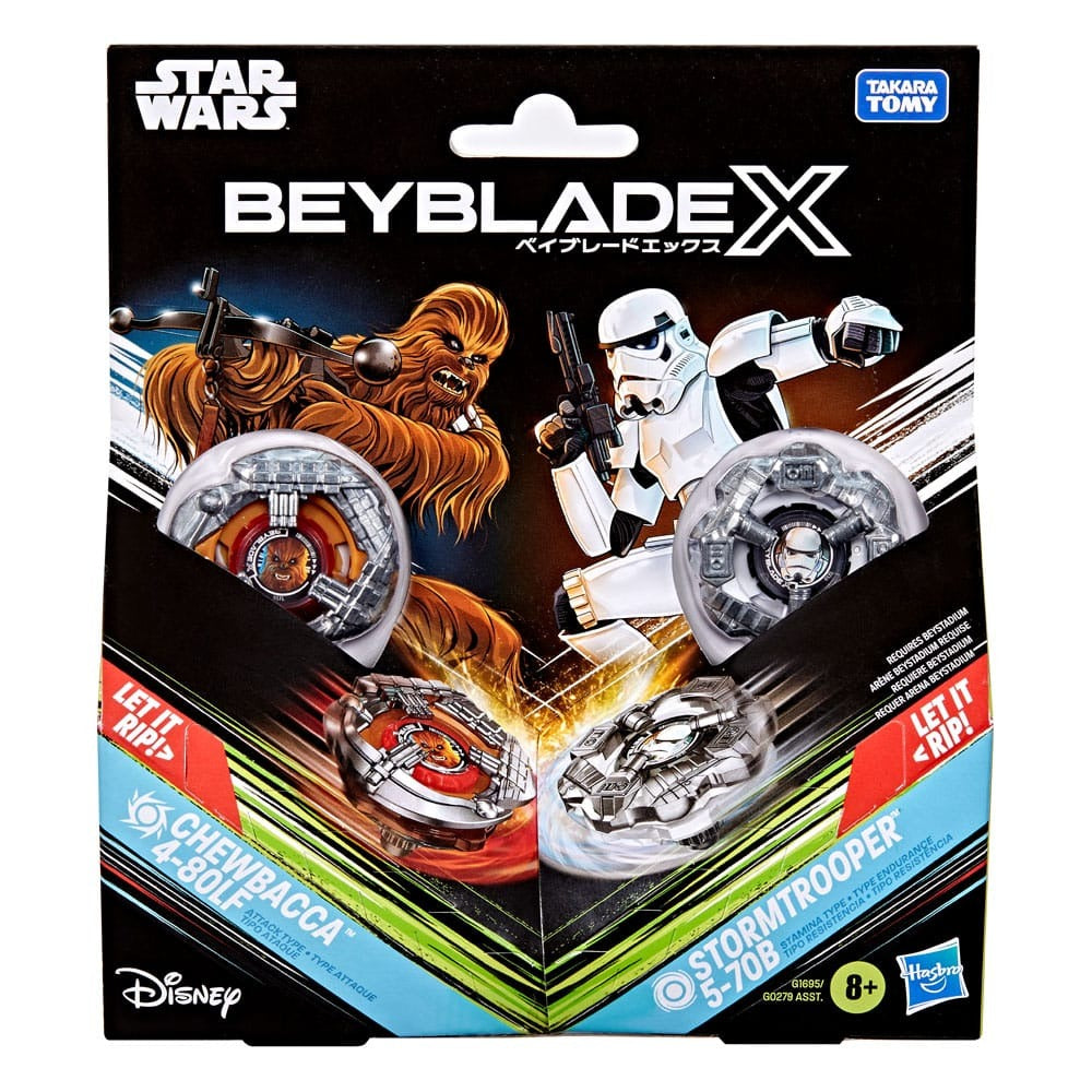"BEYBLADE X - STAR WARS COLLAB - CHEWBECCA & STORMTROOPER"
