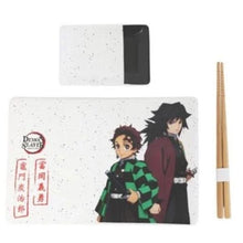"DEMON SLAYER - SET SUSHI IN CERAMICA CON BACCHETTE"