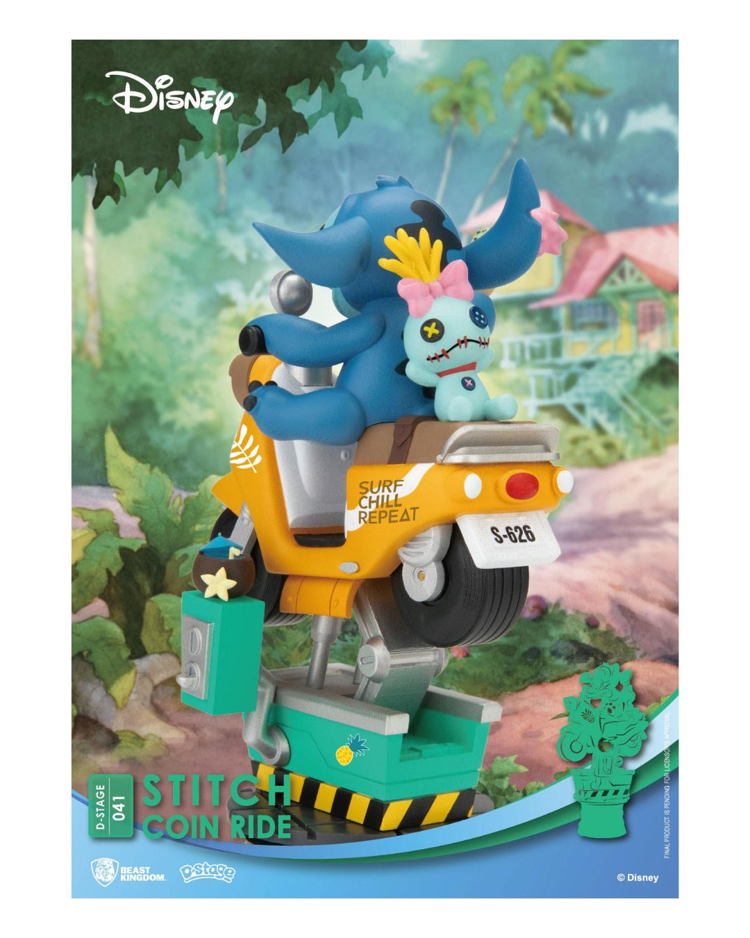 "DISNEY - LILO & STITCH - STITCH ON COIN RIDE DIORAMA"