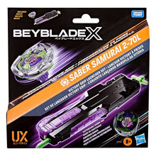 "BEYBLADE X - SABER SAMURAI 2-70L - VICTORY GRIP LAUNCHER SET"