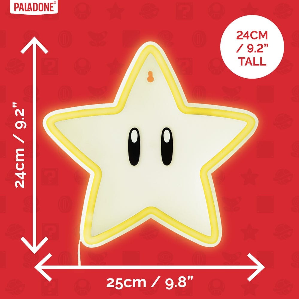 "SUPER MARIO - SUPER STAR - WALL LAMP LED"