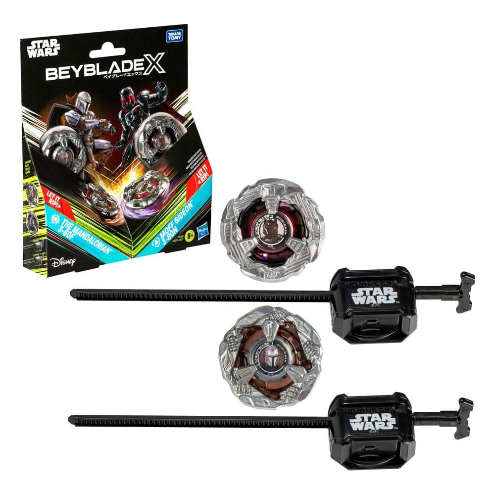 "BEYBLADE X - STAR WARS COLLAB - THE MANDALORIAN vs MOFF GIDEON"