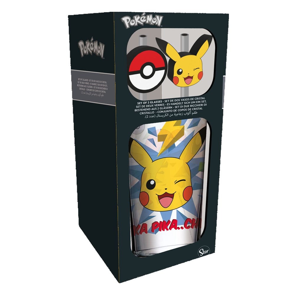 "POKEMON - BICCHIERE IN VETRO CON CANNUCCIA - PIKACHU"