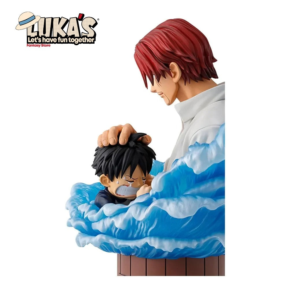 "ONE PIECE - SHANKS & LUFFY RED HAIR PIRATES FIGURE ICHIBAN"