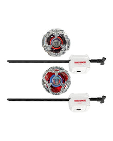 "BEYBLADE X - TRANSFORMERS COLLAB - OPTIMUS PRIME & STARSCREAM"