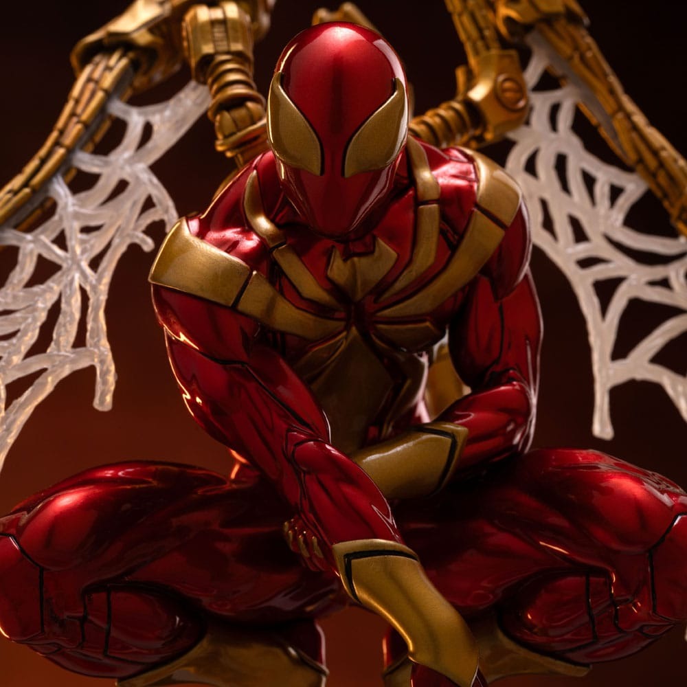 "MARVEL - IRON SPIDER ARMOR COMICS - ART SCALE DELUXE STATUA 1/10"