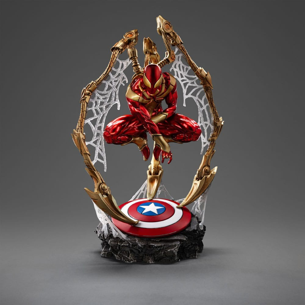 "MARVEL - IRON SPIDER ARMOR COMICS - ART SCALE DELUXE STATUA 1/10"